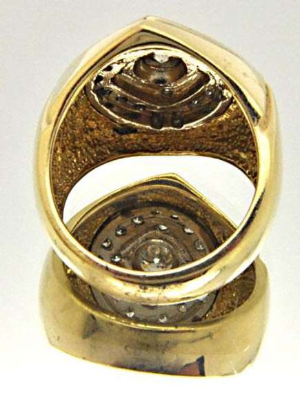 Heavy Gents Diamond Ring with Over 1.00 CARAT TOTAL WEIGHT