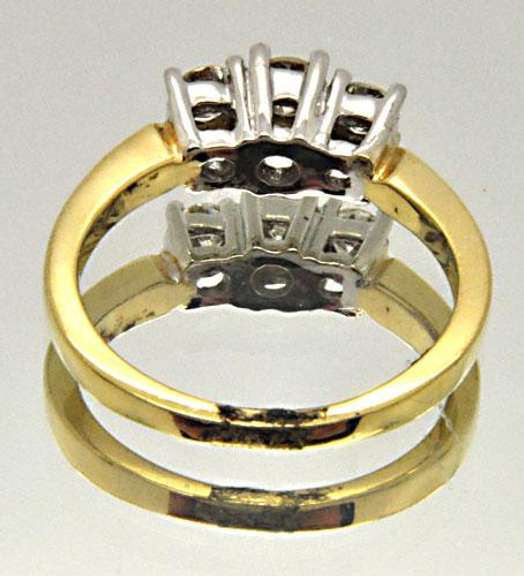 LADIES 14 KT YELLOW DIAMOND RING