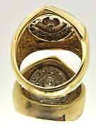 Heavy Gents Diamond Ring with Over 1.00 CARAT TOTAL WEIGHT