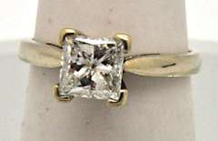 LADIES 1.00 CT SOLITAIRE ENGAGEMENT RING, 14KT