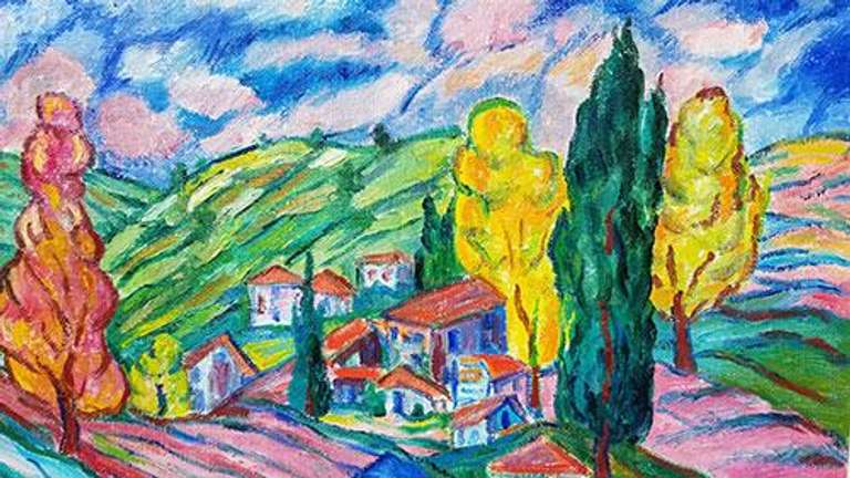 Dazzling original oil on canvas By Manor Shadian