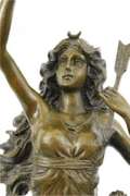 Diane The Hunter Bronze Sculpture Statue Figurine Art Figure