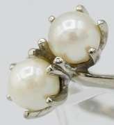 10KT White Gold Pearl Ring