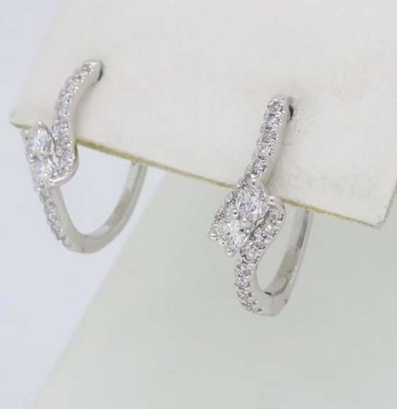 14K White Gold Ever Us Diamond Earrings