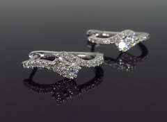 14K White Gold Ever Us Diamond Earrings