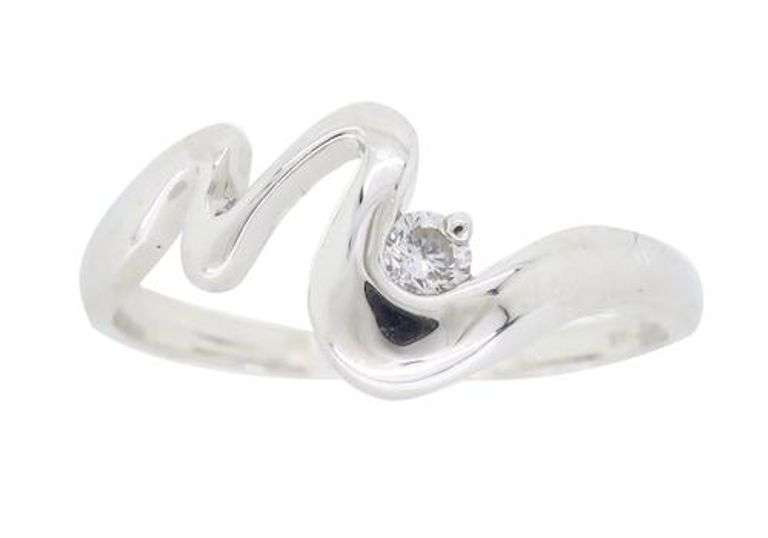 14K White Gold Diamond Fashion Ring