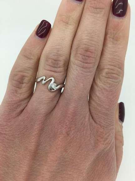 14K White Gold Diamond Fashion Ring