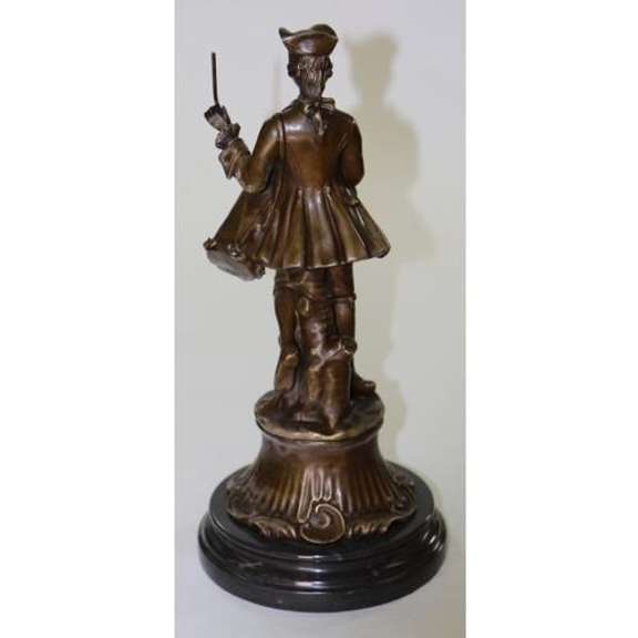 American Civil War Drummer Bronze Figurine