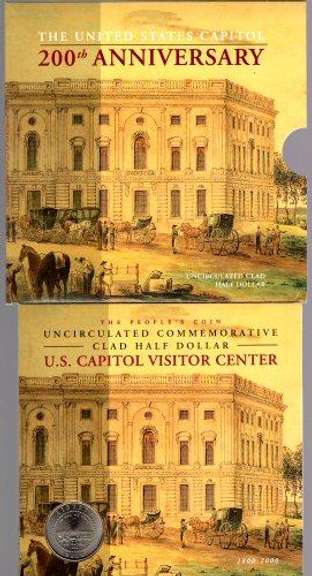 2001 Capitol Visitor Center BU 50c. Custom Packaging