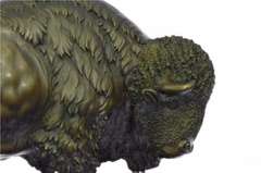 Large American Buffalo Bison Art Deco Sculpture