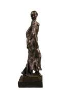 Bronze Figure on Marble Base