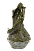 Special Patina Mermaid Vase Planter Bronze Sculpture