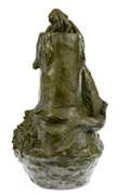 Special Patina Mermaid Vase Planter Bronze Sculpture