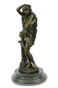 Classic Patoue Female Figure Bookend Bronze Statue
