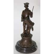 American Civil War Drummer Bronze Figurine