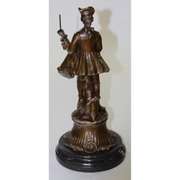 American Civil War Drummer Bronze Figurine
