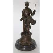 American Civil War Drummer Bronze Figurine