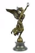 Christmas Angel Good Luck Holiday Bronze Sculpture