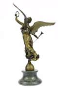 Christmas Angel Good Luck Holiday Bronze Sculpture