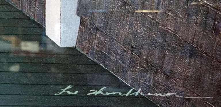 Striped Hammock by Zhen-Huan Lu Lithograph