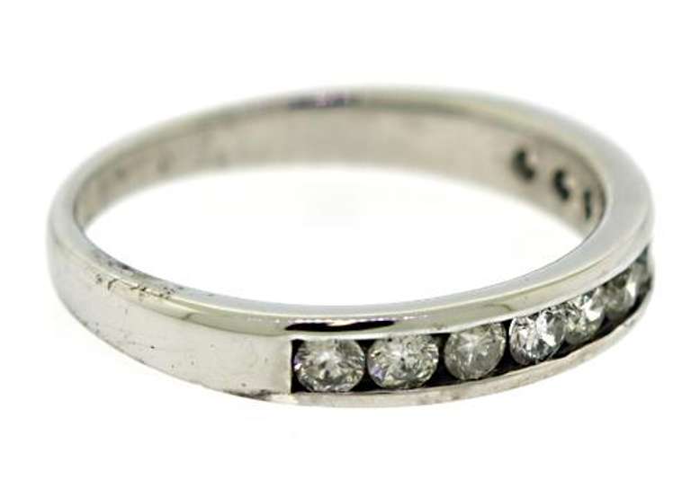 Channel Set Diamond Band Ring