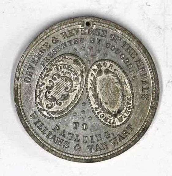 1880 Capture of Major Andre Aluminum Medal