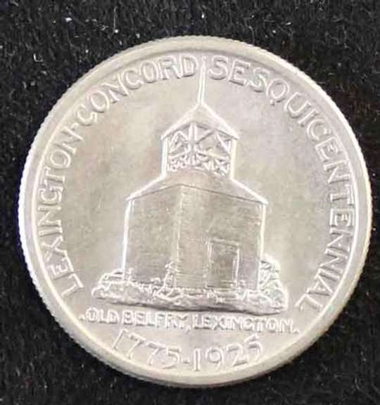 Well Struck 1925 Lexington and Concord Comm Half Dollar