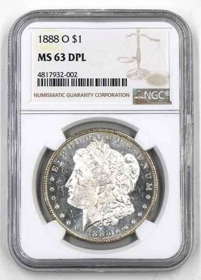 Strong 1888 O DPL MS 63 Holdered Morgan