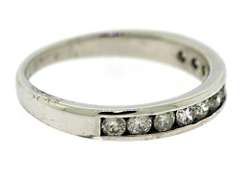 Channel Set Diamond Band Ring