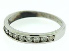 Channel Set Diamond Band Ring