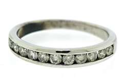 Channel Set Diamond Band Ring