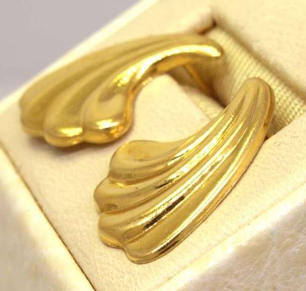 Gold Freeform Post Earrings