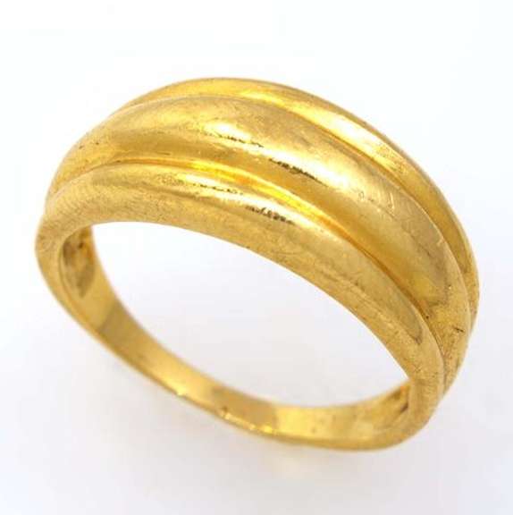 Gold Dome Ring, Size 6.25