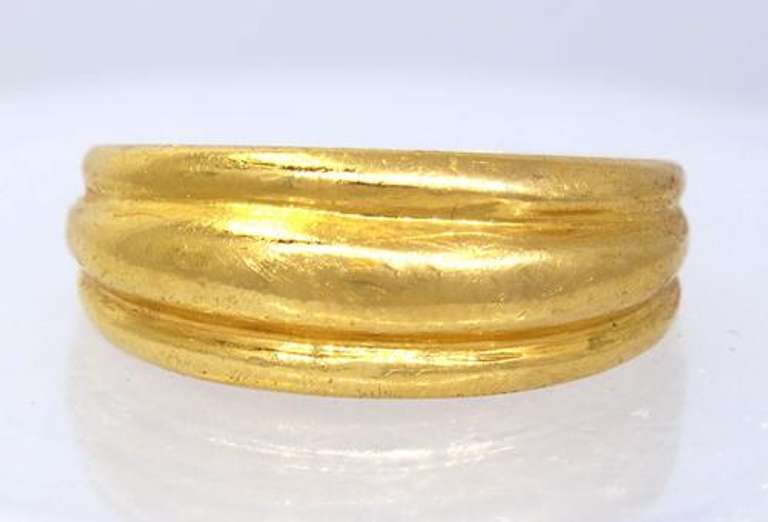 Gold Dome Ring, Size 6.25