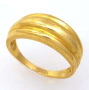 Gold Dome Ring, Size 6.25