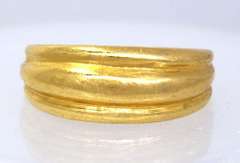 Gold Dome Ring, Size 6.25