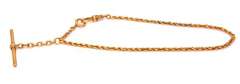 Rose Gold Pocket Watch Rope Chain, 11in