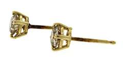 Elegant 14kt YG Champagne Diamond Earrings