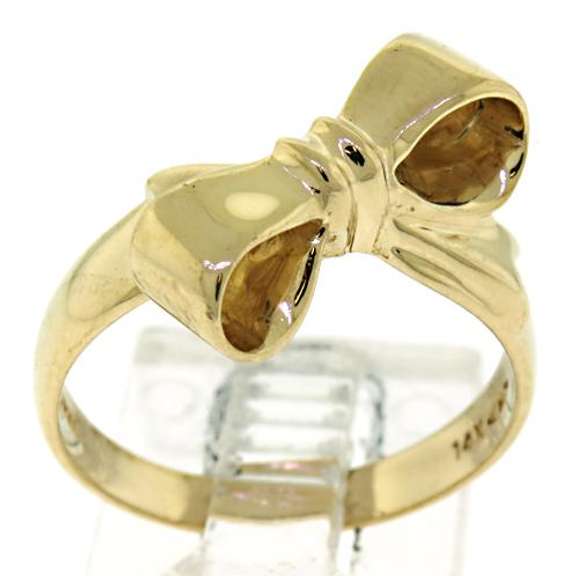 Cute Gold Bow Ring