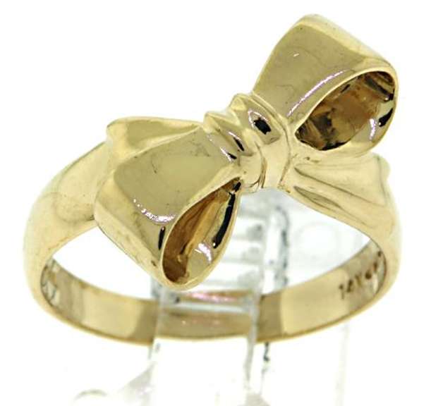 Cute Gold Bow Ring