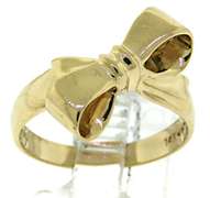 Cute Gold Bow Ring