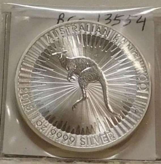 2018 Australia Kangaroo 1 oz 9999 Silver, Uncirculated