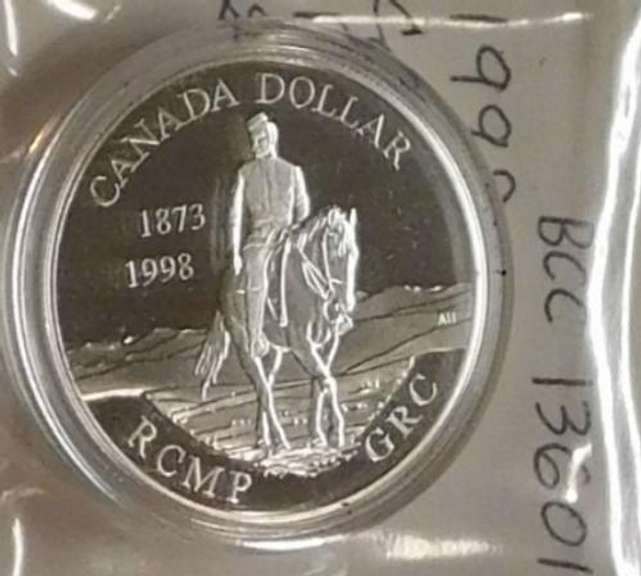 1998 PROOF Canada Silver Dollar - RCMP