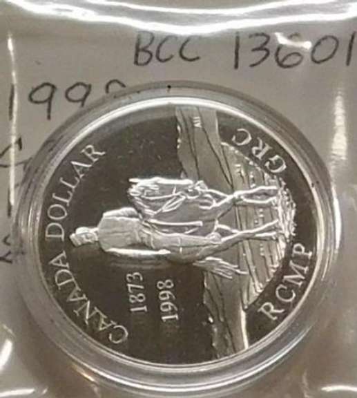 1998 PROOF Canada Silver Dollar - RCMP
