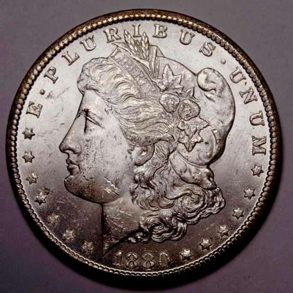 1880 CC BU Morgan Silver Dollar From a Complete Set Without The 1895