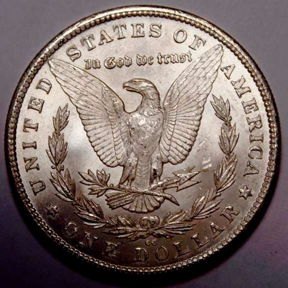 1880 CC BU Morgan Silver Dollar From a Complete Set Without The 1895