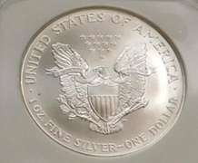 2000 Silver Eagle, Uncirculated, NGC MS-69