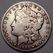 1903-S Morgan Silver Dollar From a Near Full Set