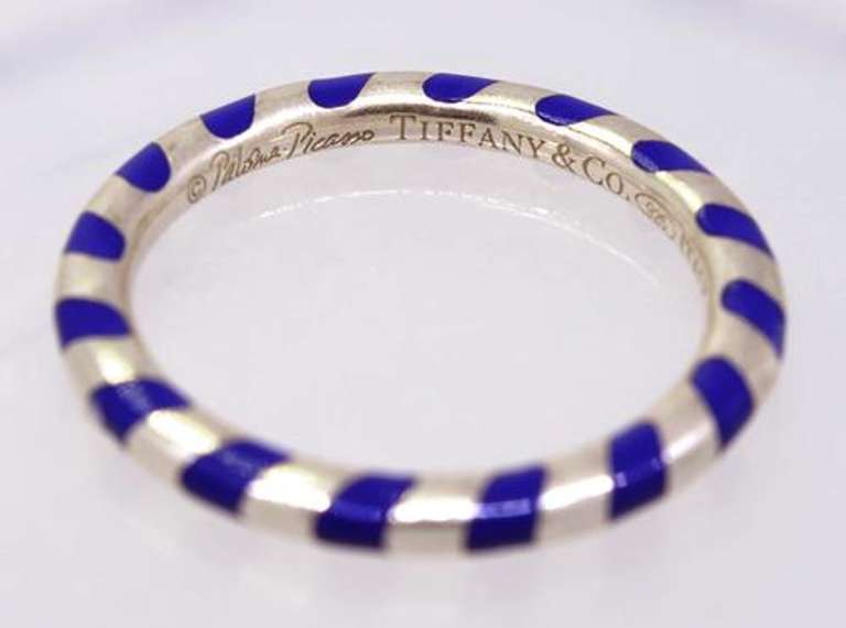 Four Paloma Picasso Tiffany Bands, Sizes 4.75 - 5