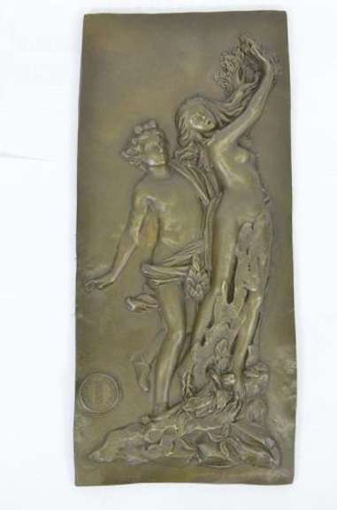 Apollon et Daphne Bronze Statue Wall Plaque Sculpture
